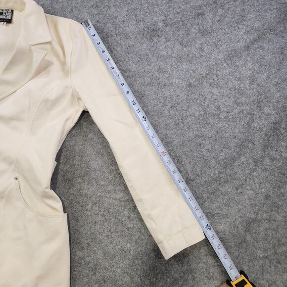 VTG State of Claude Montana Jacket Womens 44 Large Belted Italy Blazer Coat - Picture 13 of 16